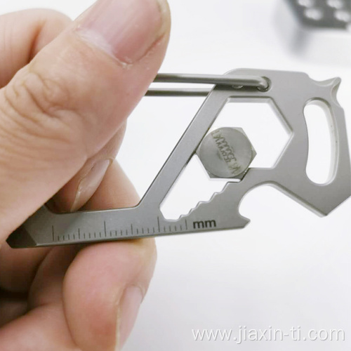 Multi Tool Kits Climbing Titanium Carabiner Keychain Hook